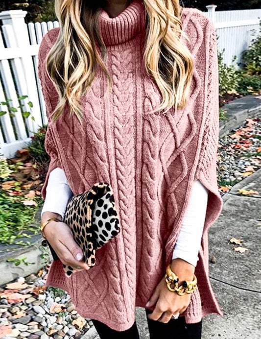 Cable Knit Poncho