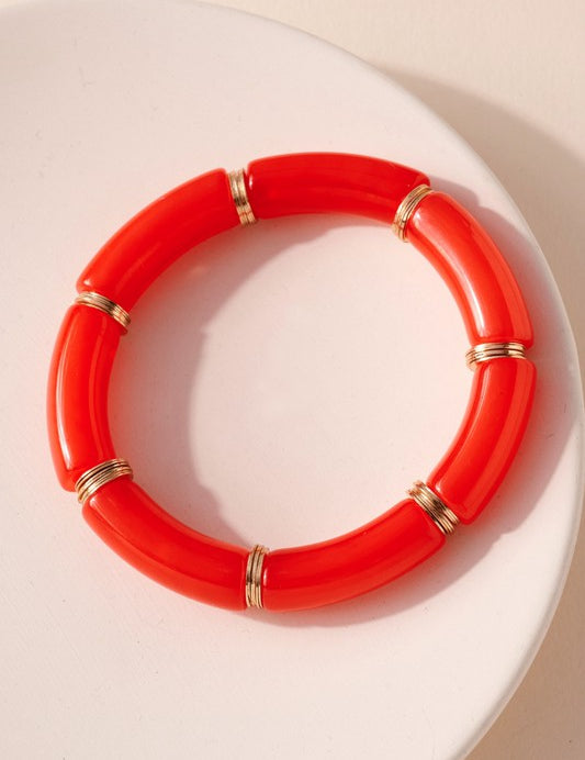 Chunky Acrylic Stretch Bracelet