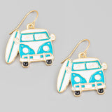 Van Vibes Enameled Earrings