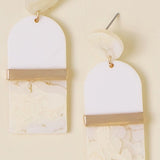 Arched Acrylic Drop Earrings