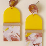 Arched Acrylic Drop Earrings