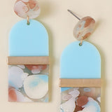 Arched Acrylic Drop Earrings