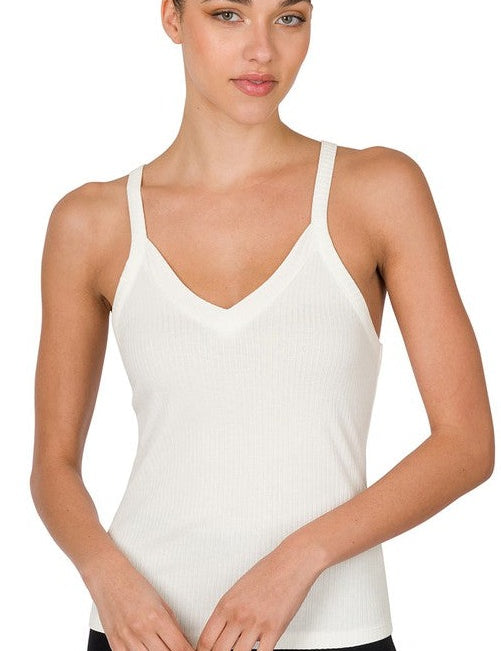 Ribbed Crop Cami Top