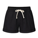 Drawstring Casual Rolled Shorts