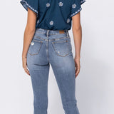 Judy Blue High Rise Destroyed Slim Fit Jean