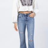 Judy Blue Hi-Rise Destroyed Flare