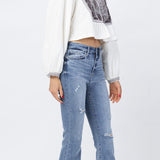 Judy Blue Hi-Rise Destroyed Flare