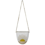 Ceramic Hanging Vase With Sun