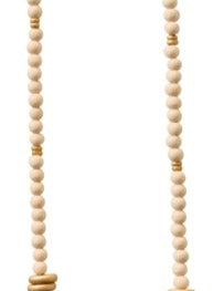 Wood Bead Tassel Necklace