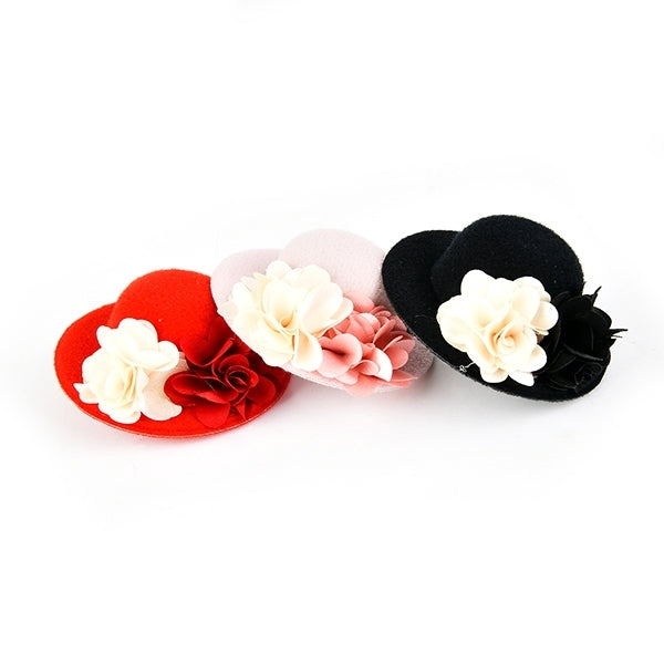 Puppy Fedora With Flower