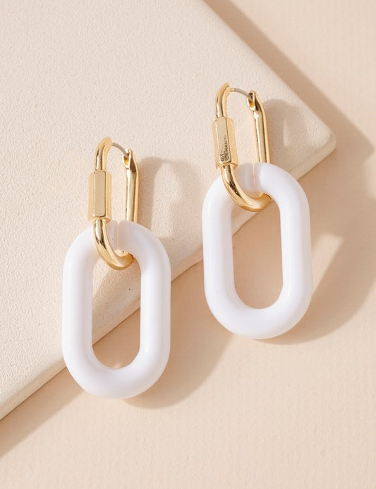 Oval Link Earring