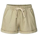 Drawstring Casual Rolled Shorts