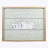 Wood Framed Thanksgiving Wall Sign