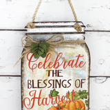 Metal Mason Jar Sign