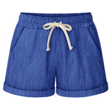 Drawstring Casual Rolled Shorts