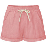 Drawstring Casual Rolled Shorts
