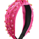 Jeweled Velvet Head Band