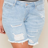 Dream Mid-Rise Long Shorts (Plus)