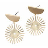 Kayla Gold Half Circle Earrings