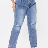 Dream High Rise Roll Cuff Vintage Ankle Jean