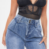 Dream High Rise Roll Cuff Vintage Ankle Jean