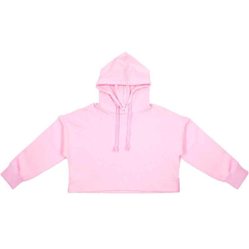 Blank crop top outlet hoodie