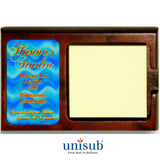 Mahogany Desk Note Holder