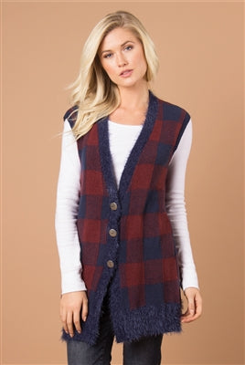 Buffalo Check Vest