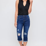 Missy Stretch Cuffed Capri Jeans