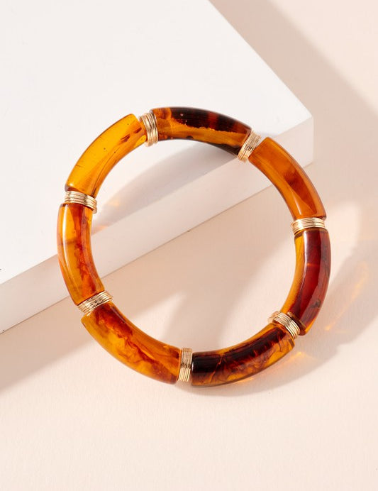 Chunky Acrylic Stretch Bracelet