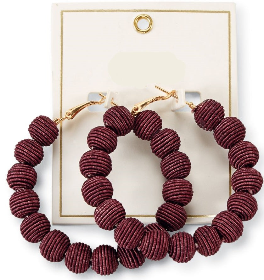Hoop Ball Earrings