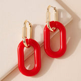 Oval Link Earring