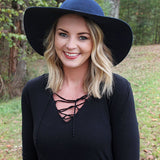 Denver Days Leather Banded Wool Floppy Hat