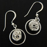 Mesh Round W/ Ring Earrings
