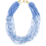 Geometric Beaded Lucite Necklace